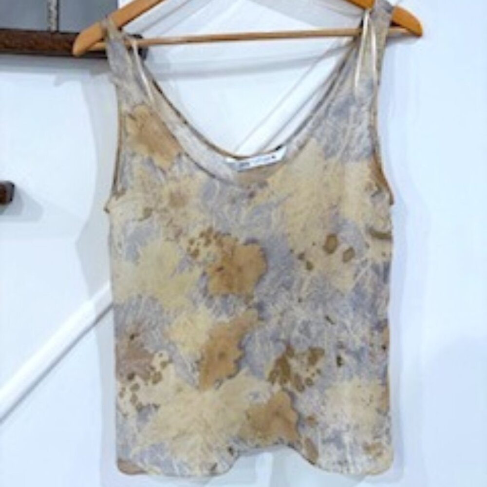NWOT Zara Viscose low neckline blouse sz. S